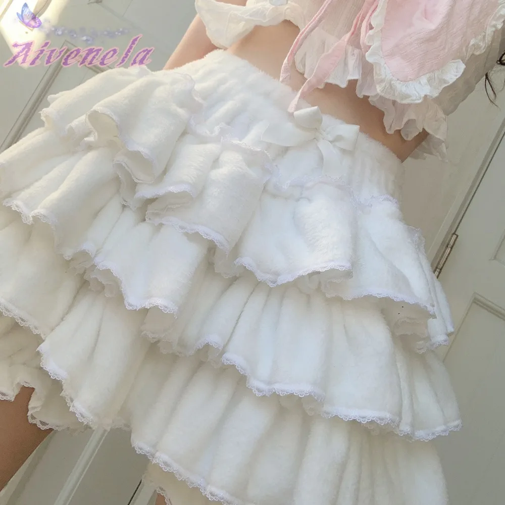 하라주쿠 Loli Sweet Girls 로리타 반바지 바지 Soft Girl Knickerbockers 케이크 스커트 바지 AFC18..