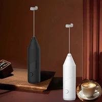 Batteur à œufs électrique portatif, mini mousseur à lait alimenté par piles, mélangeur de boissons au café, mousseur à lait, outils de cuisine 2