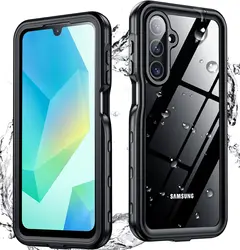 Waterproof IP68 Underwater Diving Case with Built - in Screen Protector - Samsung A16 4G 5G (Black)