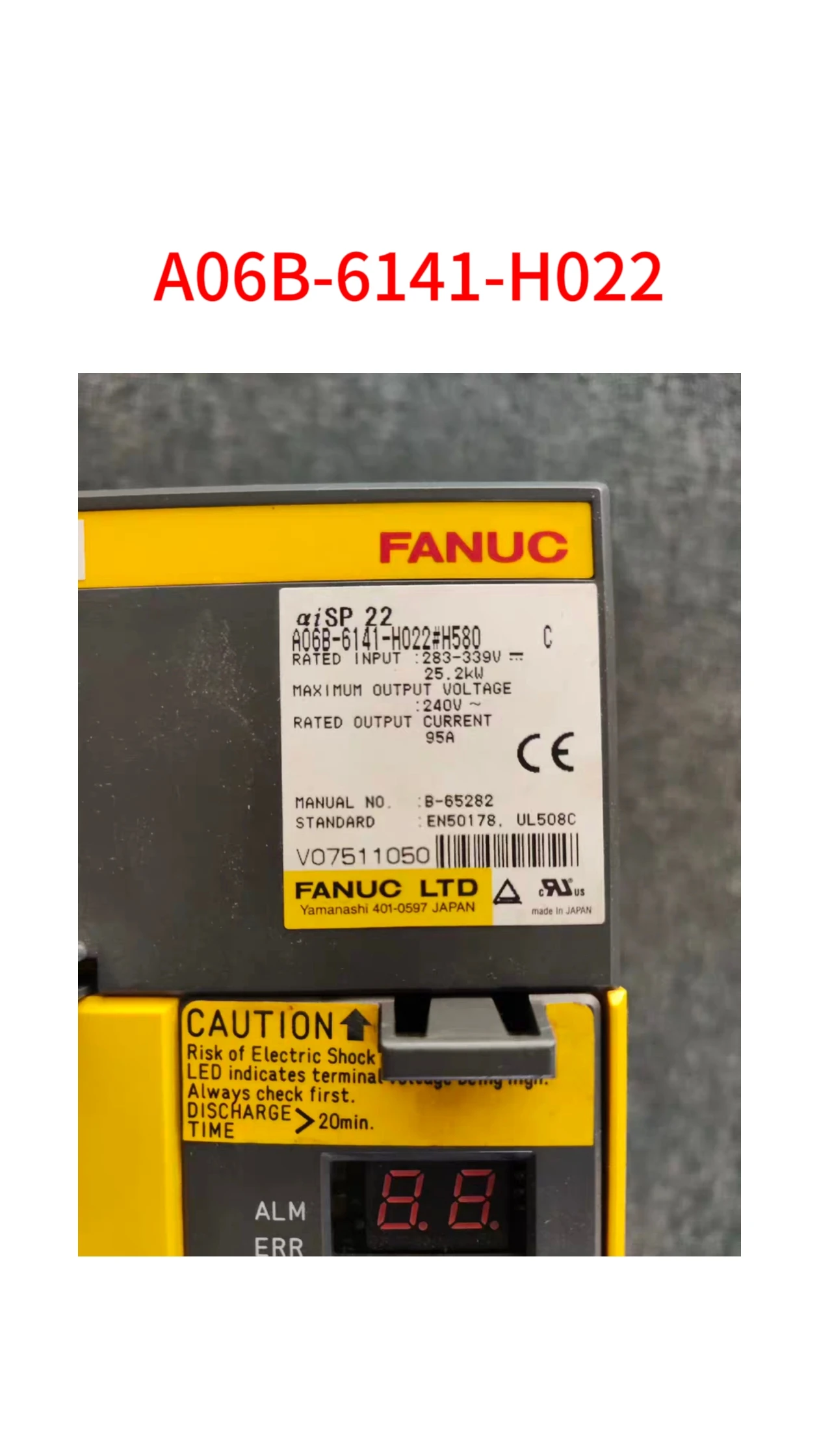 

Second-hand A06B-6141-H022 test ok