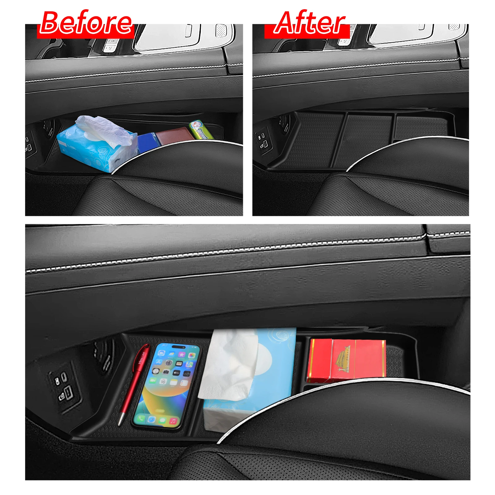 For Chery Omoda 5 2023 2024 2025 Car Armrest Storage Box Front