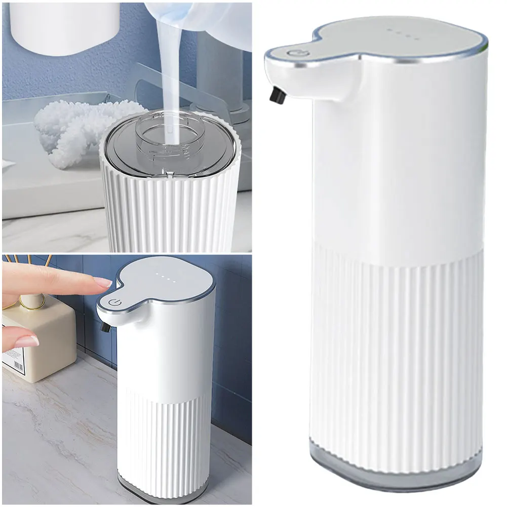 Dish Soap Dispenser 4 Levels Adjustable USB Rechargeable Electric Soap Dispenser Liquid Soap Pump Dispenser for Kitchen Bathroom