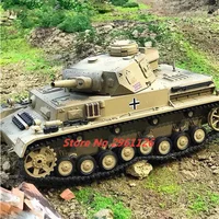 1: 16 Full Scale Firing Bullets Remote Control Tank Model 2.4G 100M Omnidirectional Driving Tracked Inducer RC Tank Car Model 2