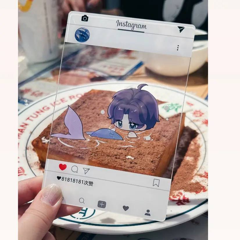 

Anime Love and Deepspace Rafayel Cosplay Acrylic Butamine Cartoon Photograph Ornament Send Present Birthday Graduation Xmas Gift