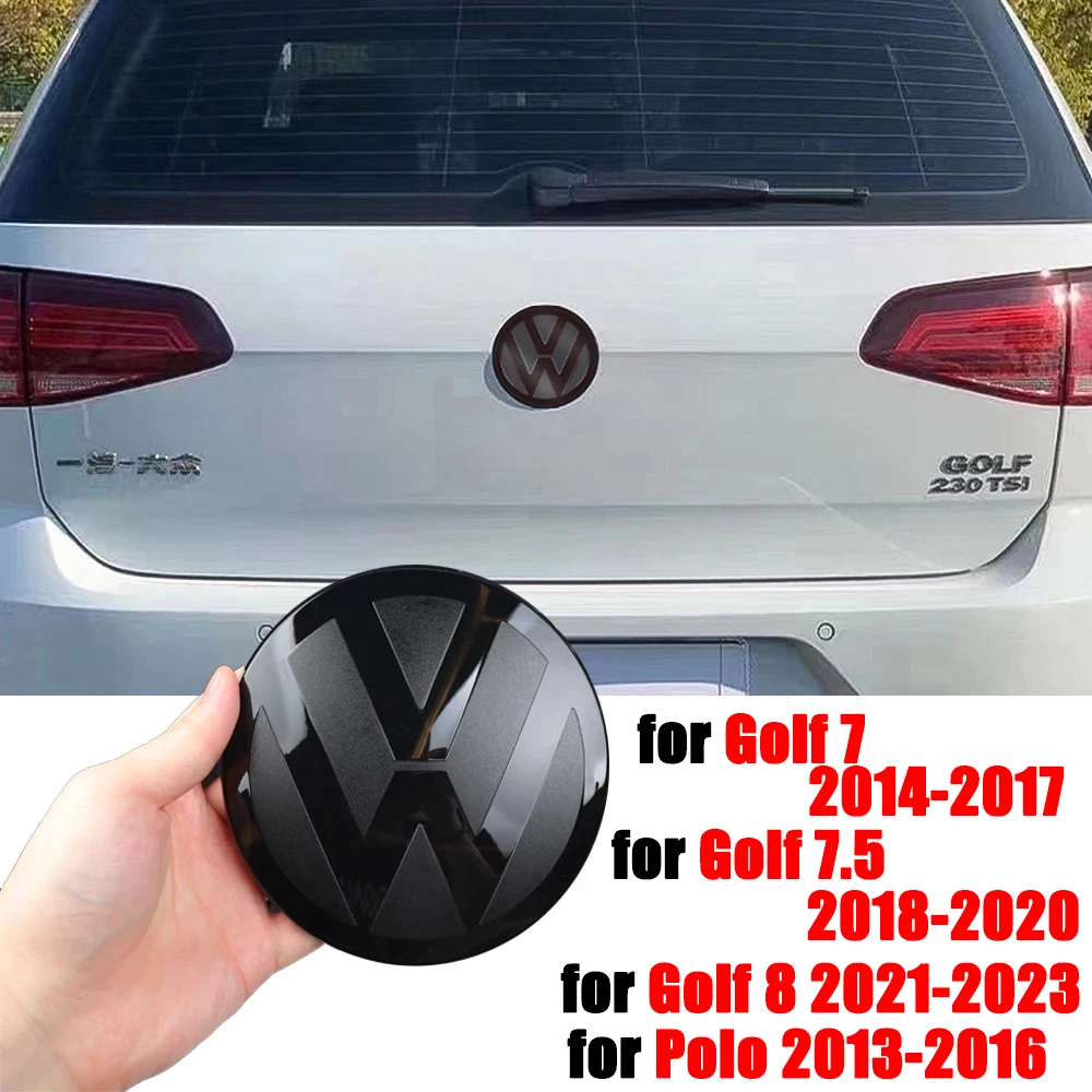 Non-destructive Car Front Radiateor Badge Sticker Rear Trunk Lid Badge Decal For Volkswagen VW Golf 7 7.5 8 2014-2023 Polo 13-16