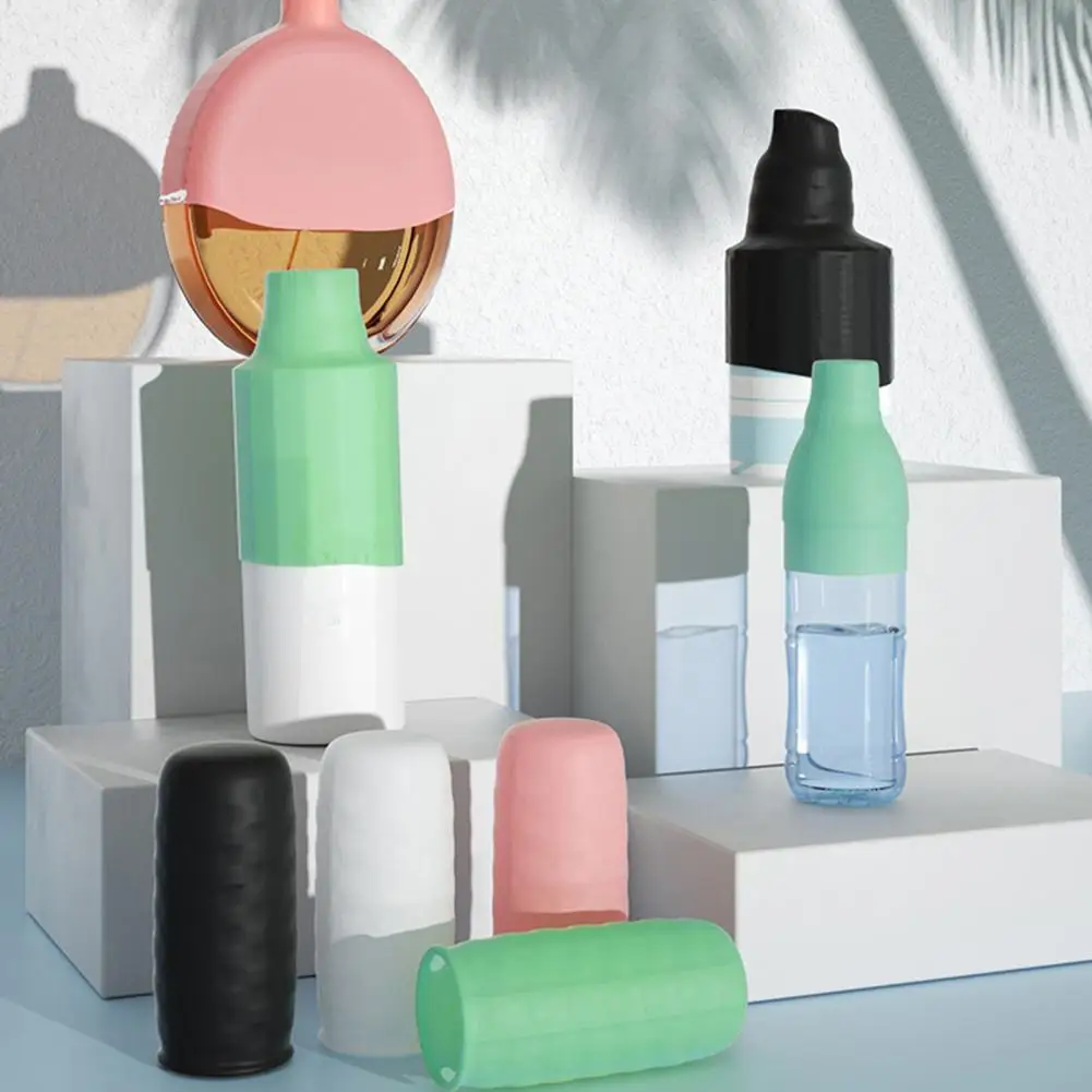 Set 4 Bottiglie Da Viaggio 260ml - Flaconi Ricaricabili A Prova Di Perdite, Per Shampoo, Balsamo, Crema, Colore Blu