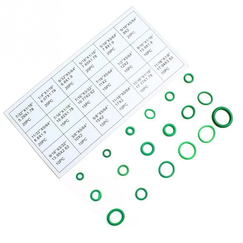 270pcs O-Ring High Quality Gasket Assortment Kit Auto Repair Tool Rubber Air Conditioner Refrigerant Ring Seal Kit Heavy Duty