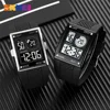 SKMEI 1967  reloj hombre Japan Digital movement Watch Mens military 3Bar Waterproof Countdown LED Light Electronic Wristwatches 3
