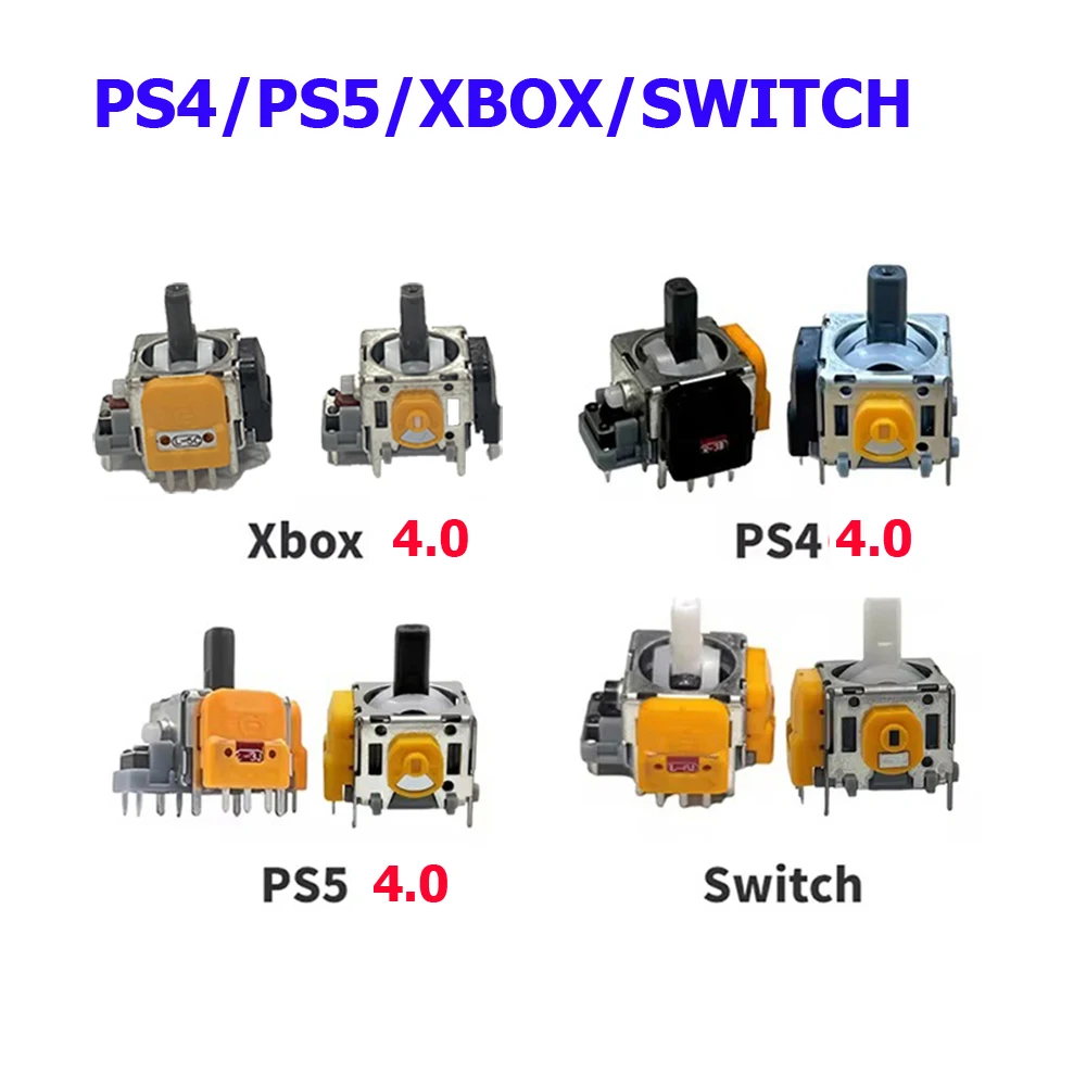 100PCS GINFULL V4.0 Hall Effect Joystick For PS4/PS5/Xbox Series