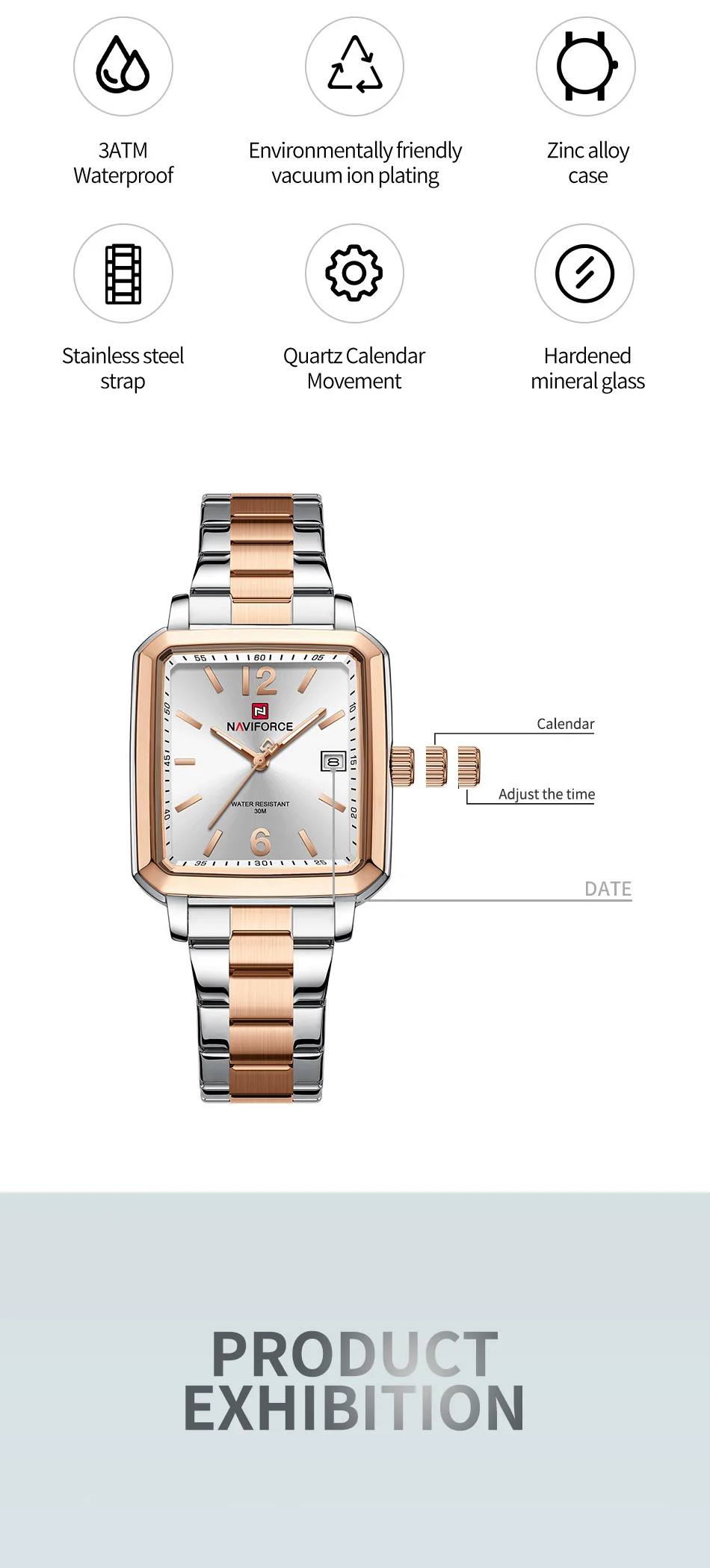 NAVIFORCE Men's Watch description image 3