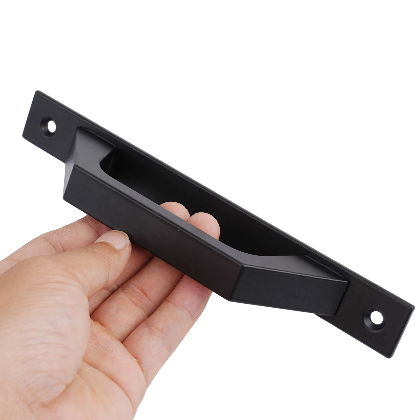 Description Picture 4 of item1pcs Barn Door Handles Sliding Wooden Door Aluminum Alloy Push-pull Door Cabinet Handles For Gates Garages Barns Sheds Closets