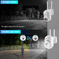 Caméra IP Wifi PTZ 5MP, Zoom numérique 5x, détection humaine par IA, surveillance extérieure sans fil, caméra de sécurité CCTV, protection ICSee 5
