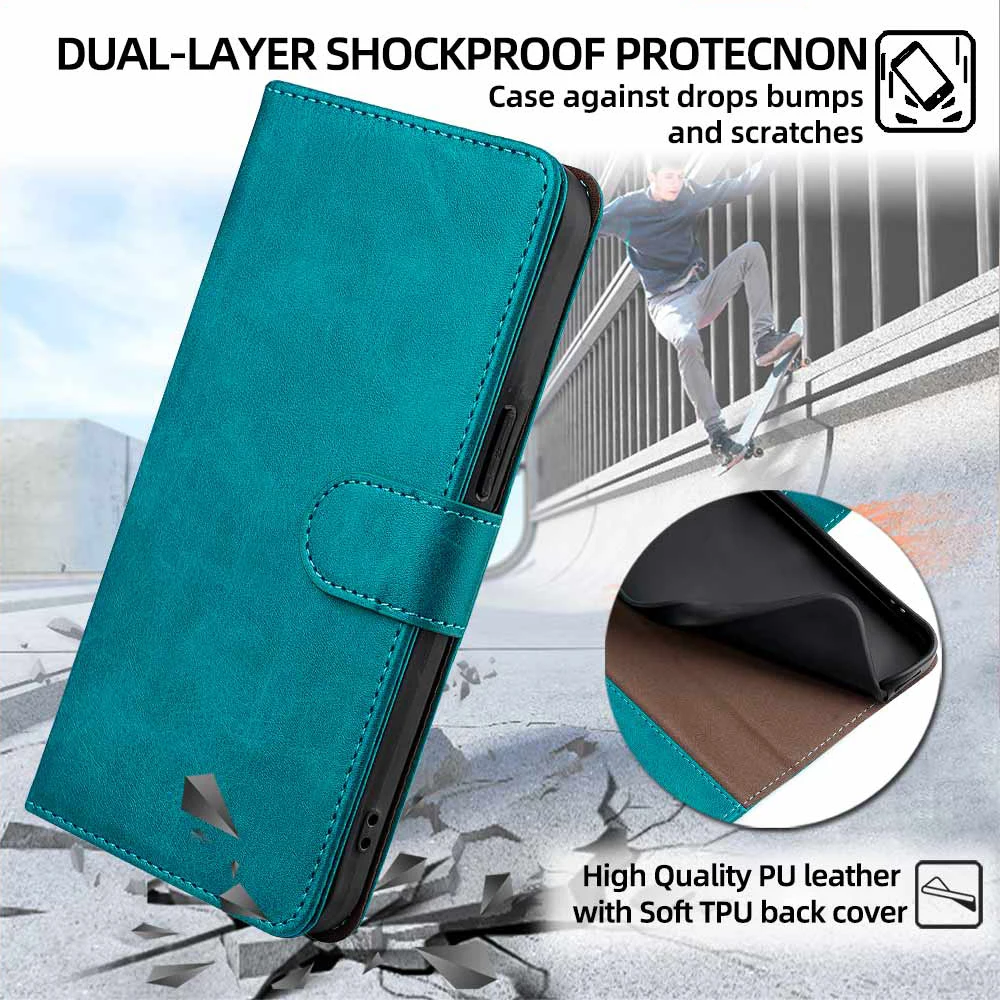 Phone Case Leather Wallet Case For OPPO Find X2 X3 Pro X3 X2 Neo Lite Magnet Buckle Protect RFID Blocking