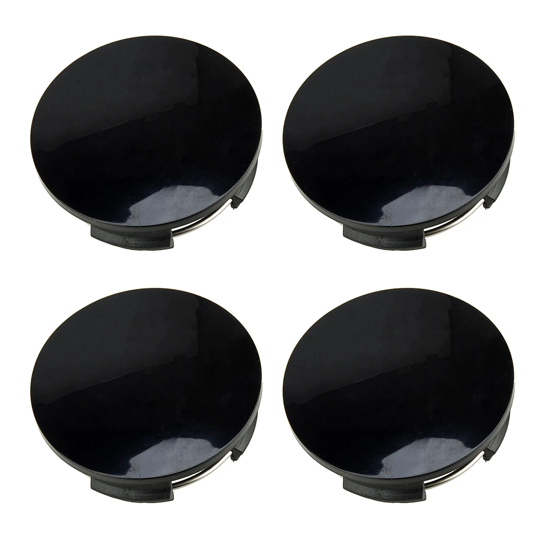 4pcs 57mm Universal Car Wheel Center Hub Cap Cover Black ABS 2