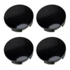 4pcs 57mm Universal Car Wheel Center Hub Cap Cover Black ABS 2