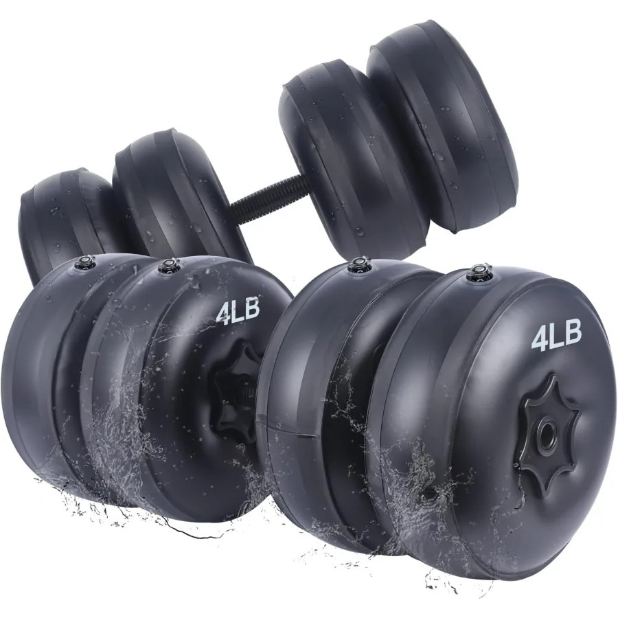 Water Filled Dumbbells Set - Water Filled Weights - Portable Travel Weights - Weights Adjustable Dumbbells - Portable Fitness Eq