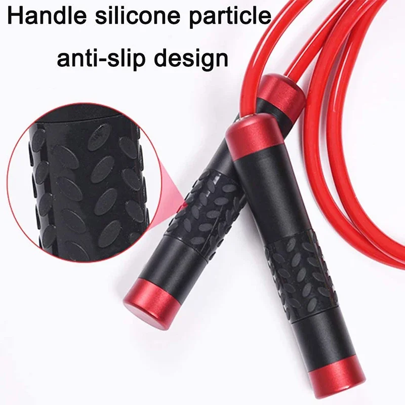 3M Adjustable Weighted Jump Rope Heavy JumpRope For Workout Fitness Tangle-Free Ball Bearing Handles Speed Skipping Rope Gym