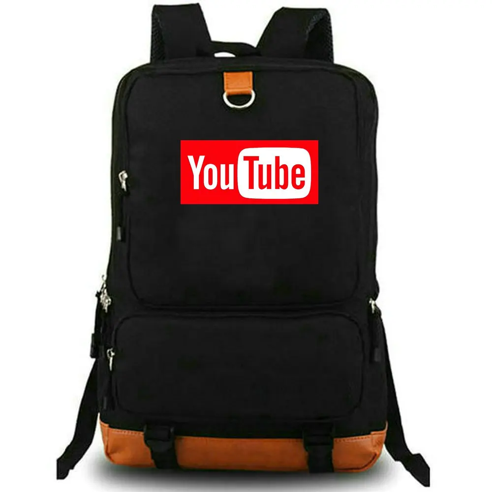 You Tube zaino Youtube Vlog Daypack stile gratuito Video zainetto qualità  zaino Casual stampa borsa da scuola Laptop Day Pack