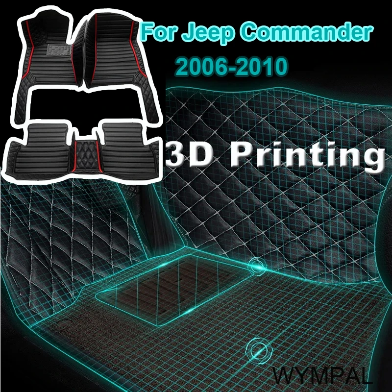 

Car Floor Mats For Jeep Commander XK 2006~2010 7 Seat Rug Carpet Anti Dirty Pads Leather Mat Interior Parts Car Accessories 2007