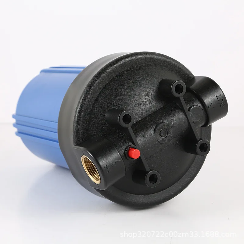 Blue Filter Bottle with Wrench Prefiltration Industrial Water Purification Accessories 3/4"1"1.5" Copper Thread 10inch