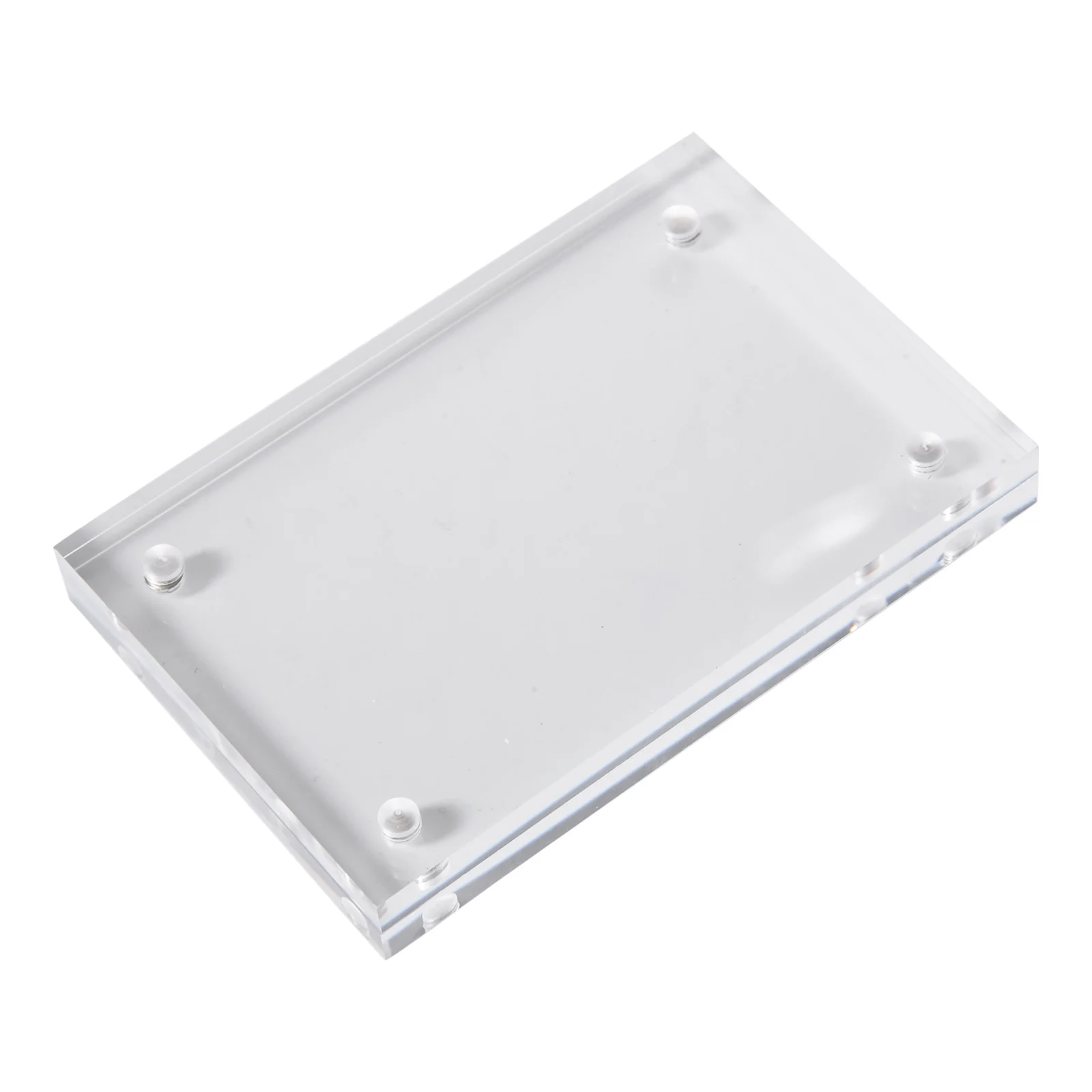 Photo Frame Acrylic Display Holder Transparent Photo Frame Acrylic Magnetic Display Frame Poster Display Stand 5+5mm 7 Sizes Home/office/Room Desk Decoration
