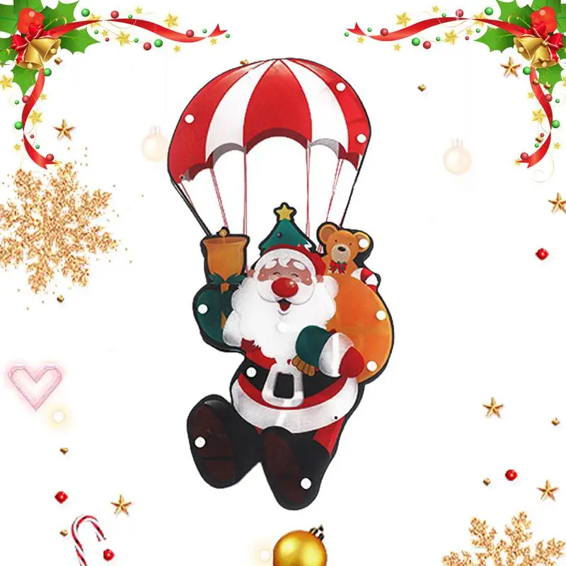 

Christmas Window Lights LED Flashing Hanging Christmas Window Silhouette Decor With Suction Cup Hook For Christmas Decor