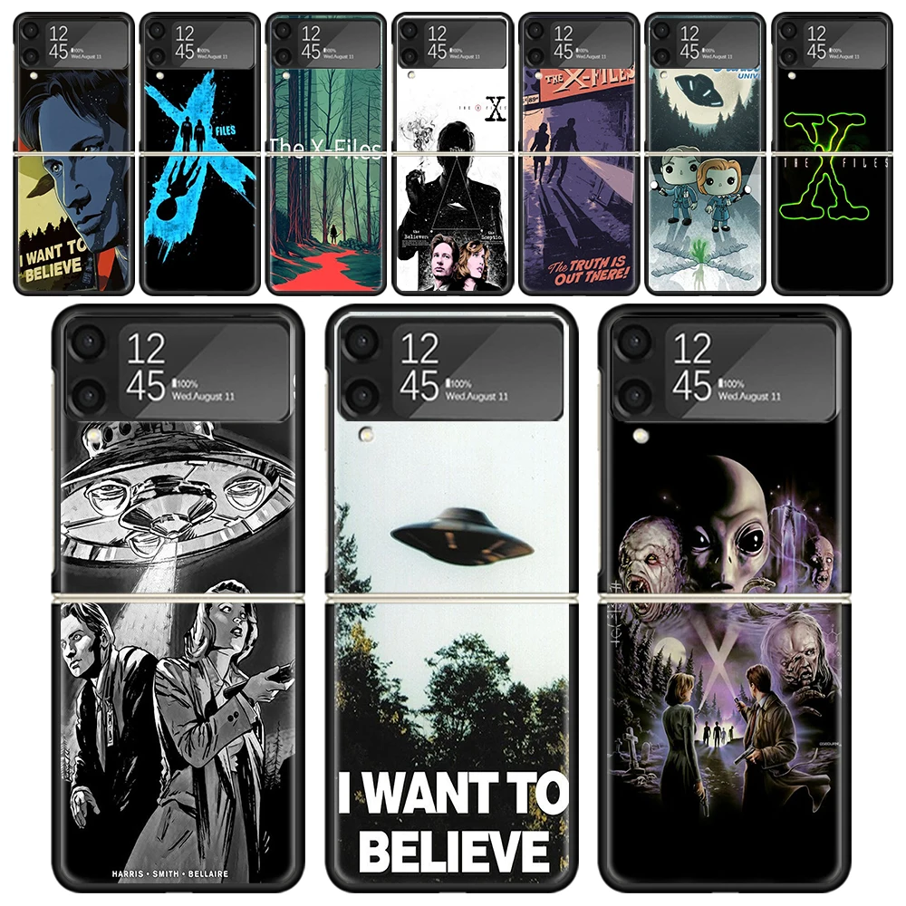 The X Files I Want To Believe Custodie Per Samsung Galaxy Z Flip 4 5 3 Z Flip4 Flip5 Flip3 Zflip4 Zflip3 Zflip5 5G Hard Pc Shockpro