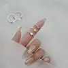 925 Sterling Silver Smile ​Adjustable Rings Wedding Engagement Jewelry For Women Wholesale   Dropshippin 4