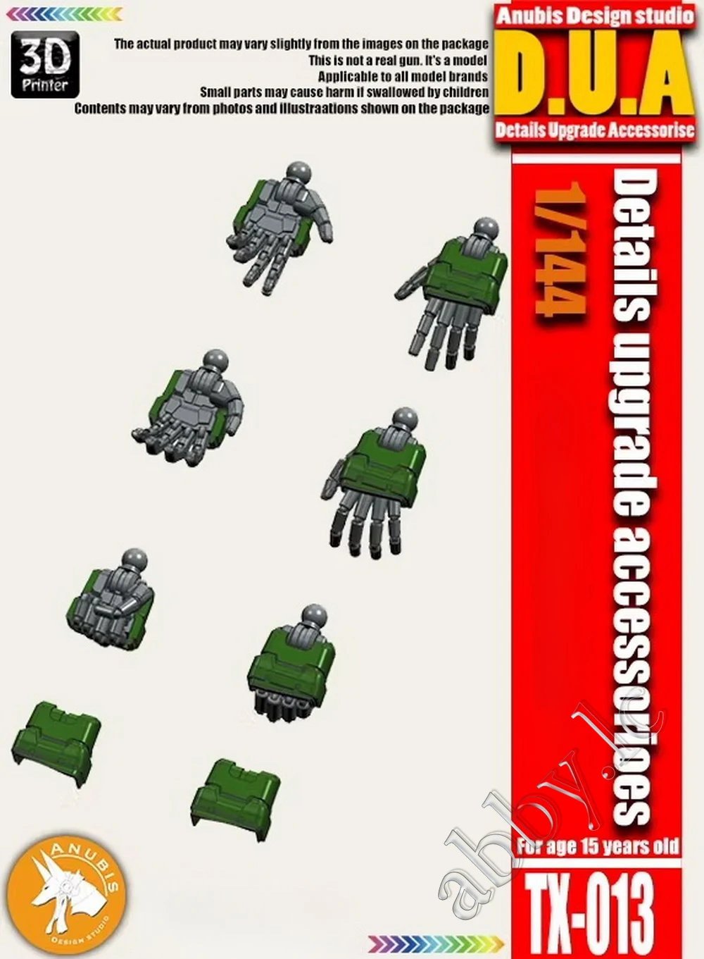 HG 1/144 돔 테스트 타입 자쿠 I 더 오리진 제온 시리즈 MS 모델 키트 아누비스 레진 피스티드 힐츠 핸즈 빌드 옵션 부품 TX-013