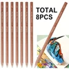 8-Piece Colorless Blending Pencil Set - Non-Toxic, Pre-Sharpened Wood Sticks for Smooth Edges & Softening Colors 1