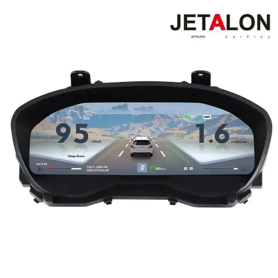 Pantalla de 12.3 Pulgadas para Subaru Forester 2019-2024, Cabina Virtual, Panel de Instrumentos Digital LCD, Velocímetro, Pantalla de Tablero, Conexión Plug and Play 1