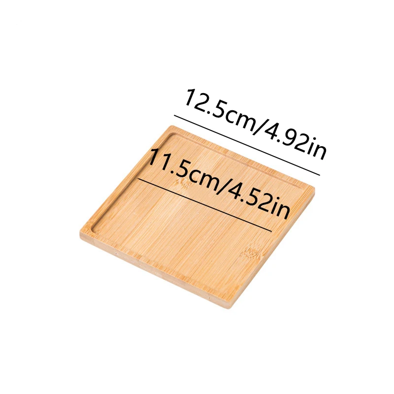 Bamboo Multi-Shape Wooden Holder and Tray for Home Decor & Photography Props