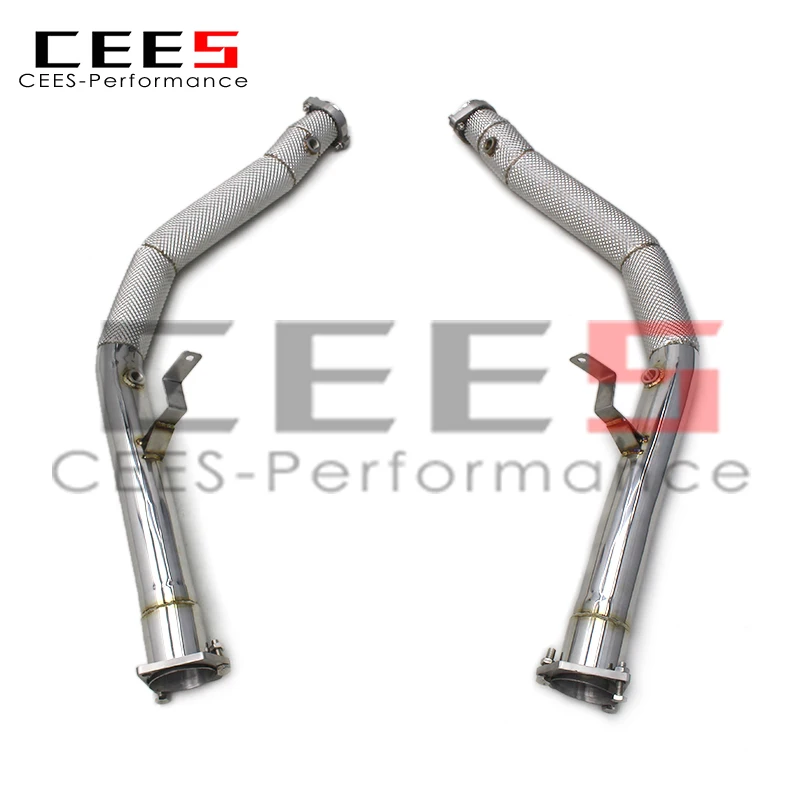 Convertitore Catalitico Downpipe Di Scarico Cees Per Mercedes-Benz G63 Amg W463 2013-2019 Downpipe Catless Senza Catalizzatore