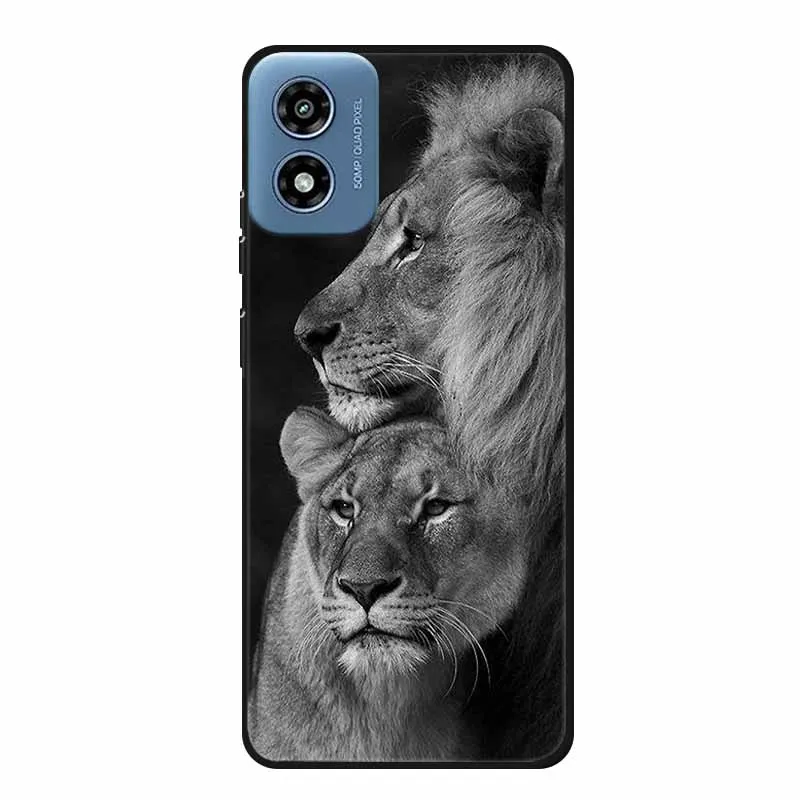 Animal-Themed Soft Silicone Phone Case - Wolf Design -