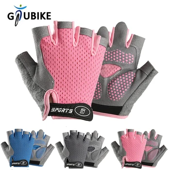 GTUBIKE 1 Pair Kids Half Finger Gloves Sport Gloves Breathable Non-Slip Gel Gloves for Children Cycling Riding Biking Sports