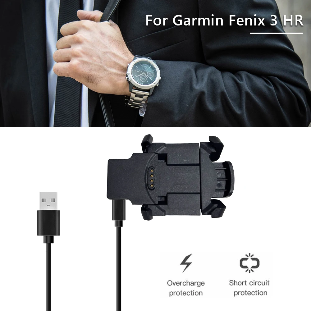 Ładowarka do zegarka, zasilacz, ładowarka z klipsem do zegarków sportowych, adapter zasilający do Garmin Fenix 3/Fenix 3 HR, stacja dokująca.