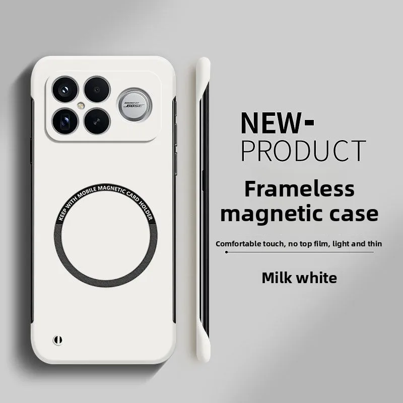 Fashion Slim Frameless Colorful Magnetic Anti-Drop Phone Case