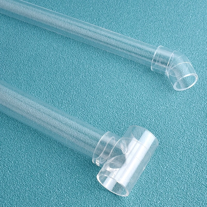Raccord Coudé 90° En T Acrylique Transparent 16 Mm - Pour Tuyauterie D'aquarium, Connexion Collée