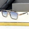 High Quality Designer Men's Sunglasses Alloy LXN EVO High Street Gold Black Trendy High Quality Acetate Women Glasses with Case