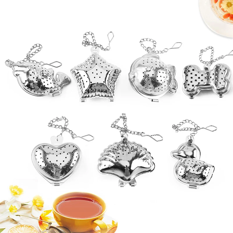 Set Di 2 Colini Per Spezie E Tè In Acciaio Inox – Infusori Riutilizzabili Con Catena - 3