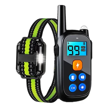 Dog Bark Collar Rechargeable Anti Barking Training Collar Adjustable Shock Vibration Levels No Bark Collar Dog Training Supplies 1