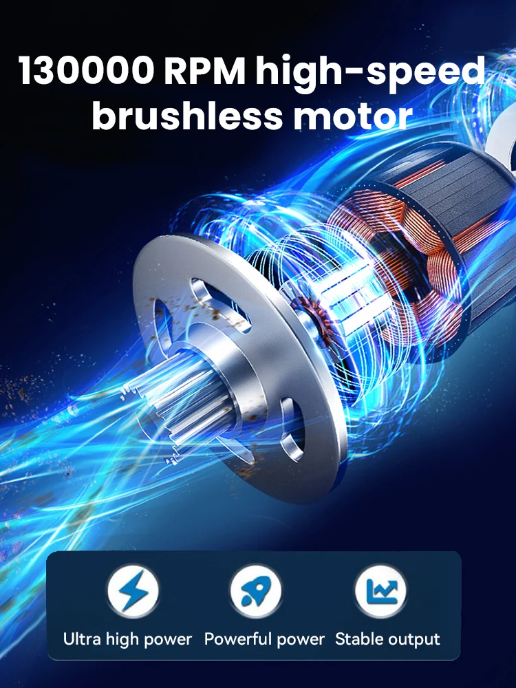 Turbo Jet Fan 130000RPM Wind Speed 52m/s Portable Mini Air Blower Outdoor Camping BBQ Powerful Blower Keyboard Dust Cleaning 2