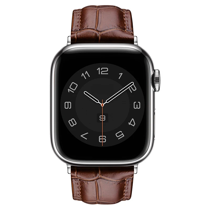 애플 워치용 소프트 가죽 밴드, 울트라 49mm, 45mm, 44mm, 42mm, 41mm, 40mm, 38mm, 아이워치 SE 8, 7, 6, 5, 4, 3 용 팔찌 스트랩