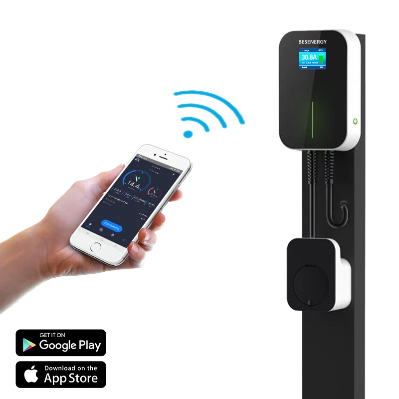 Ip 66 App 22Kw Wallbox Stazione Di Ricarica Per Veicoli Elettrici Con Presa