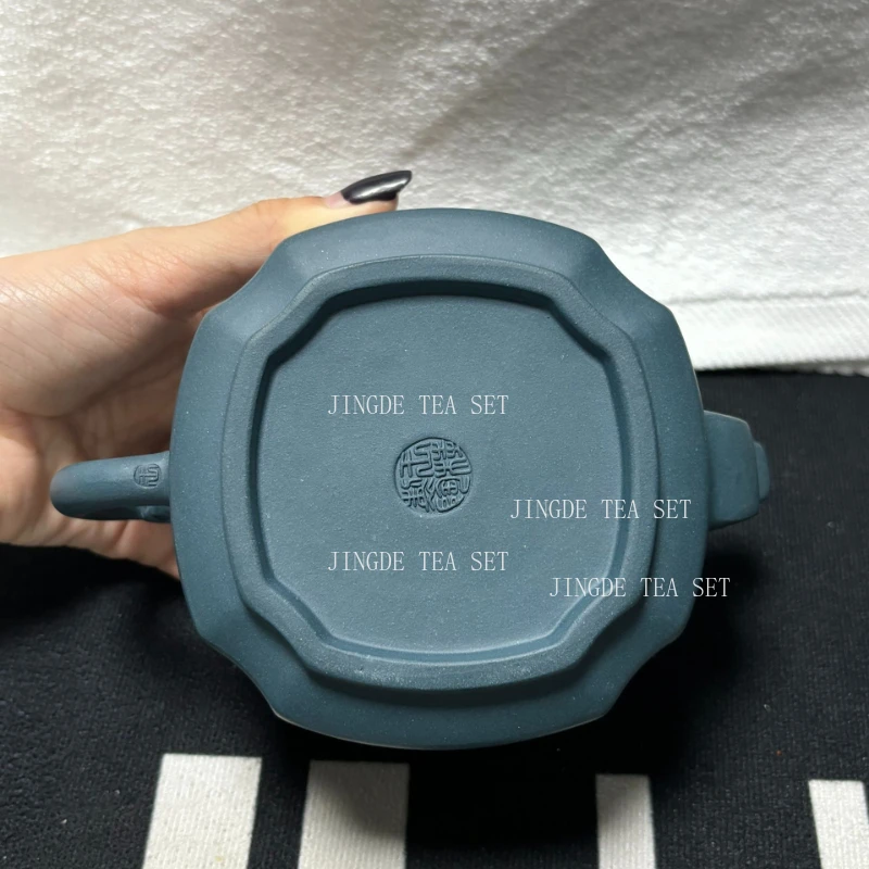 280ml Chinese Yixing Purple Clay Teapot Raw Ore Azure Mud Filter Kettle Custom Zisha Tea Infuser Antique Beauty Tea Set
