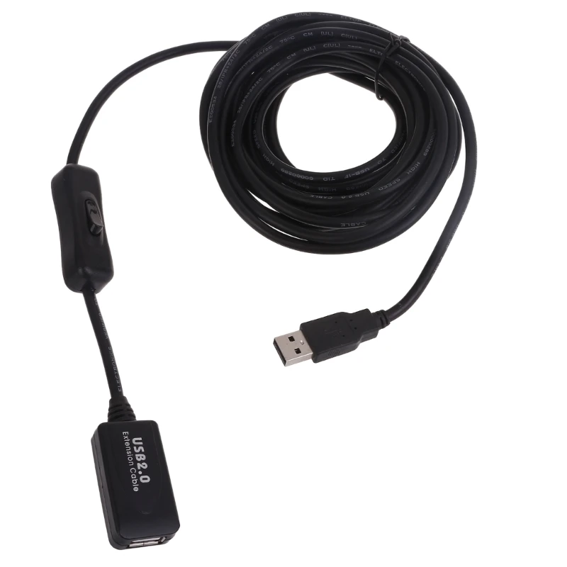 

Удлинительный кабель USB 2.0 длиной 5 м USB-кабель для передачи данных между мужчинами и женщинами Усилитель сигнала Удлинитель