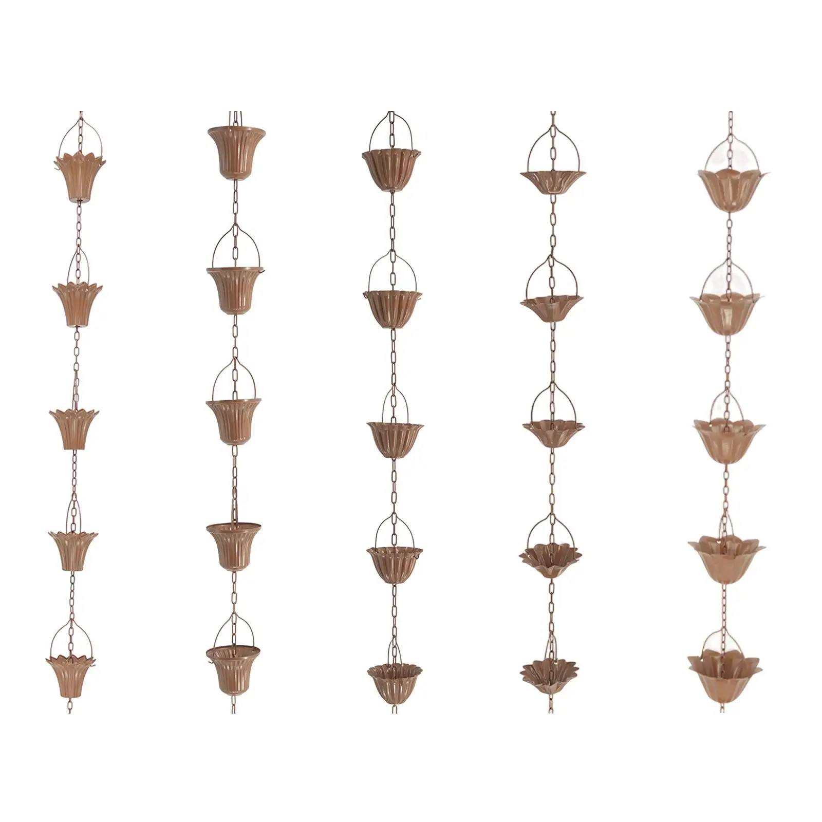 Metal Garden Rainwater Diverter Catcher Chains Decorative Rainwater Diverter
