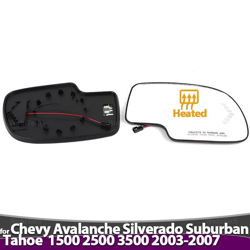 

Автомобильное левое и правое зеркало заднего вида с подогревом, прочное зеркало из стекла для Chevy Chevrolet avalsilverado Suburban Tahoe 1500 2500 3500