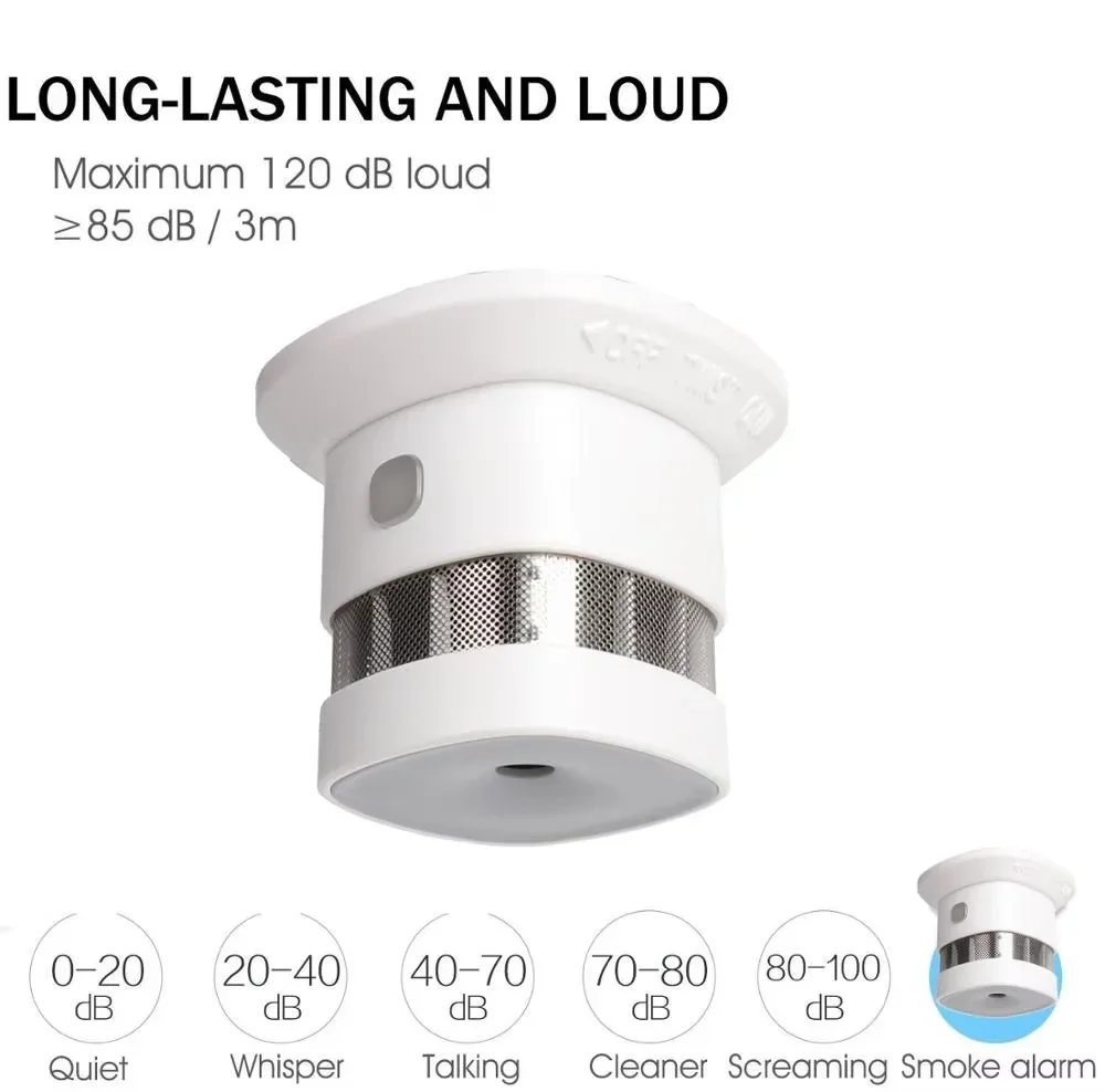 Zigbee Smoke Detector Smart Home system 2.4GHz High sensitivity Safety Prevention Sensor - Image 4