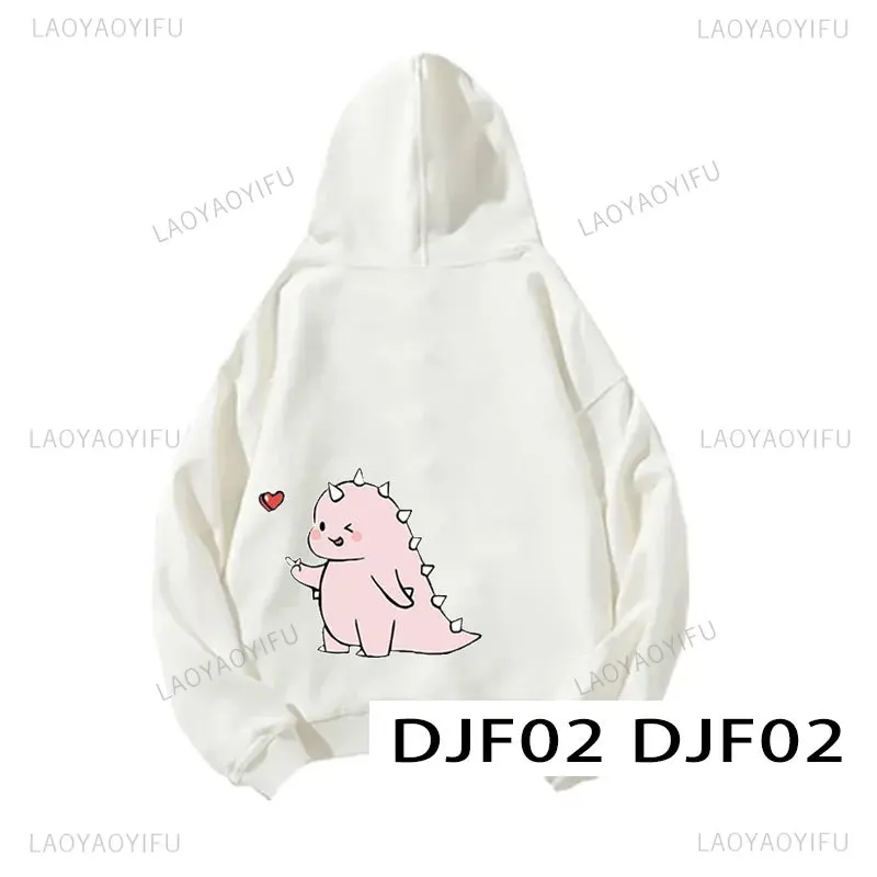 thumbnail image 1 of Sudadera con capucha de dinosaurio de dibujos animados para hombre y mujer, ropa de calle con personalidad, bonita, a la moda, combina con todo, Primavera, 1 of 5